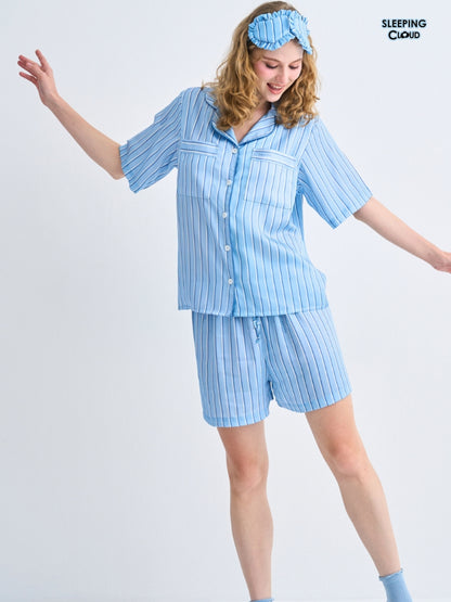 Make Up Your Day Collection - Blue Friday (Short Sleeves + Shorts Set)