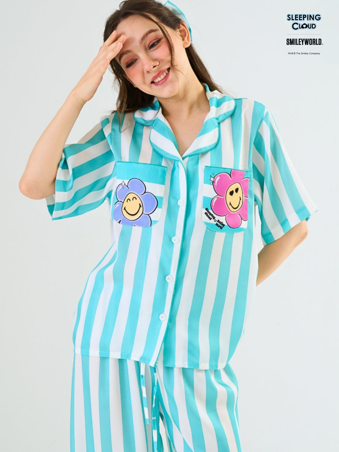 Smiley World Collection - Teal Wednesday (Short Sleeves + Pants Set)