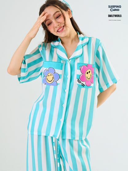 Smiley World Collection - Teal Wednesday (Short Sleeves + Pants Set)