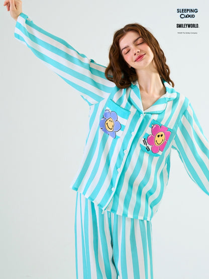 Smiley World Collection - Teal Wednesday (Long Sleeves + Pants Set)