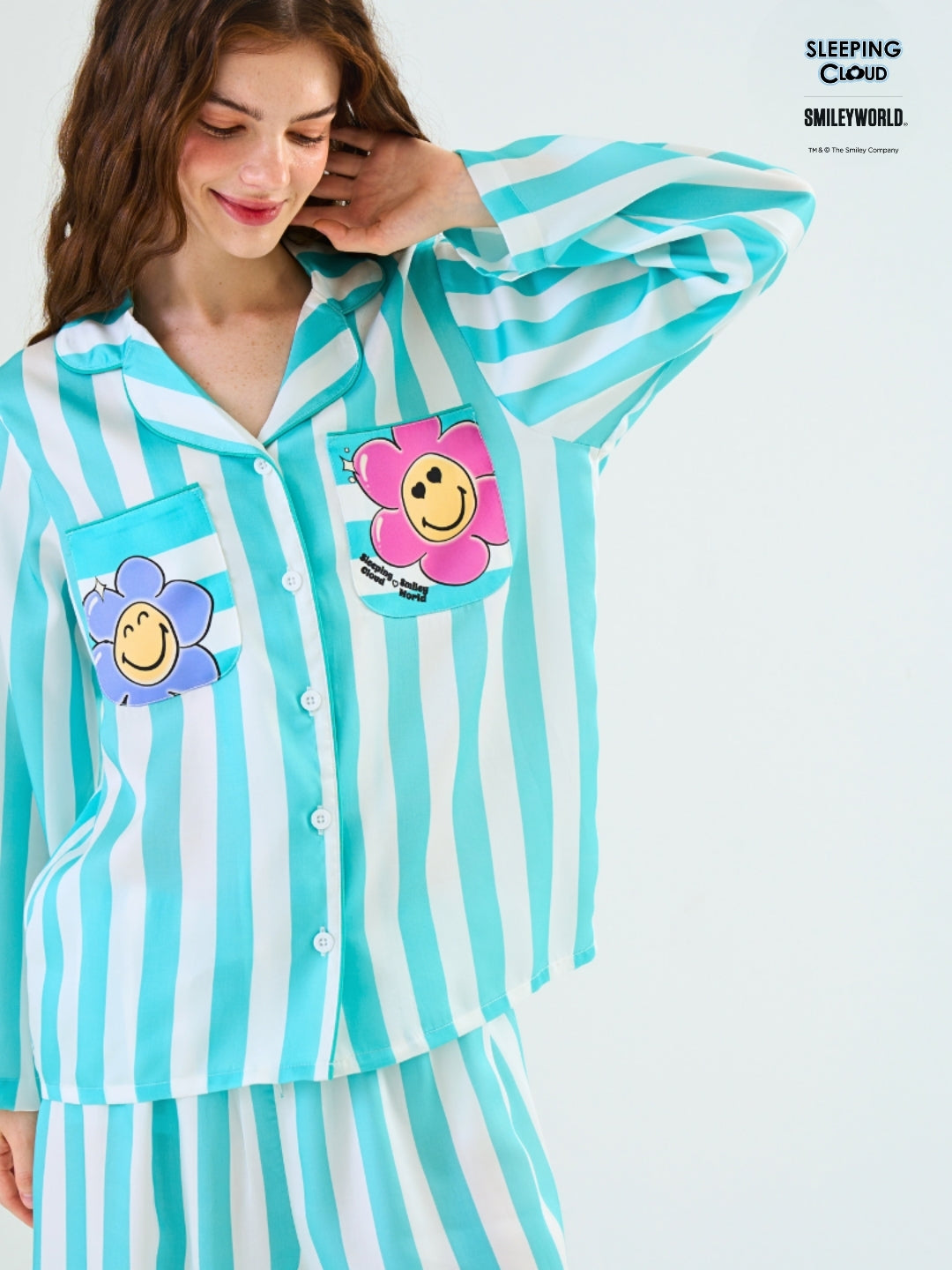 Smiley World Collection - Teal Wednesday (Long Sleeves + Pants Set)