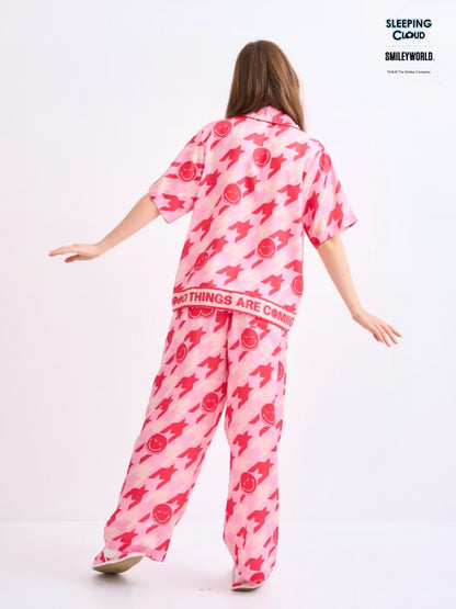 Shinori Collection - Red (Short Sleeves + Pants Set)