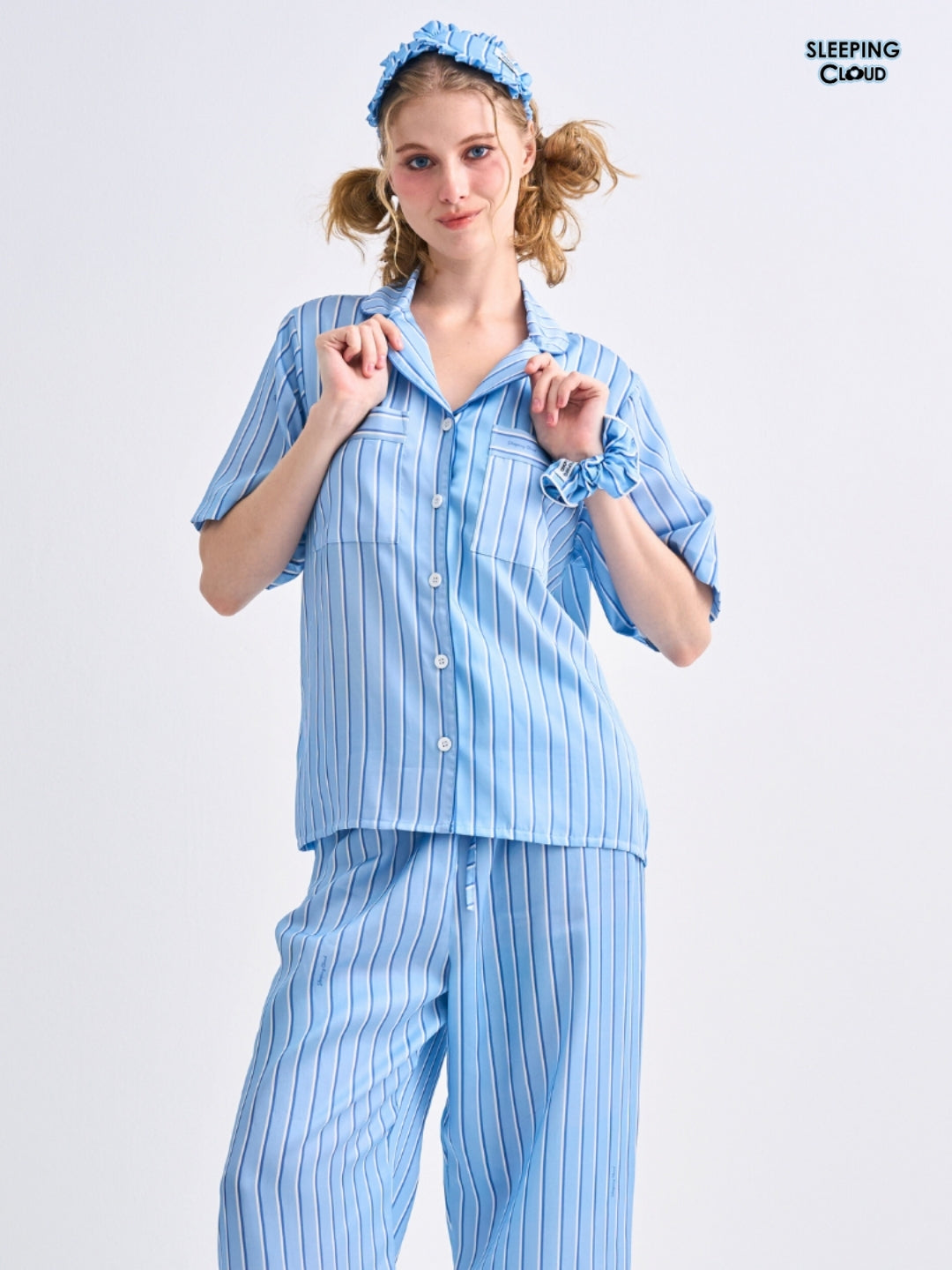 Make Up Your Day Collection - Blue Friday (Short Sleeves + Pants Set)