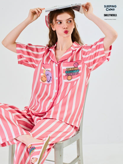 Smiley World Collection - Red Sunday (Short Sleeves + Pants Set)