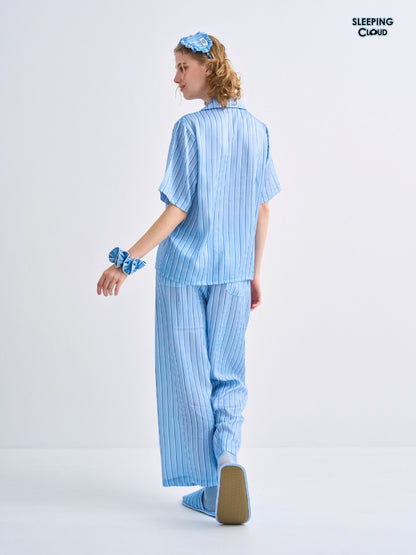 Make Up Your Day Collection - Blue Friday (Short Sleeves + Pants Set)