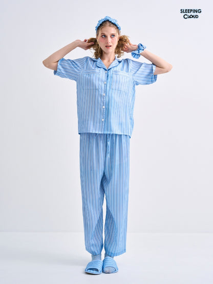 Make Up Your Day Collection - Blue Friday (Short Sleeves + Pants Set)