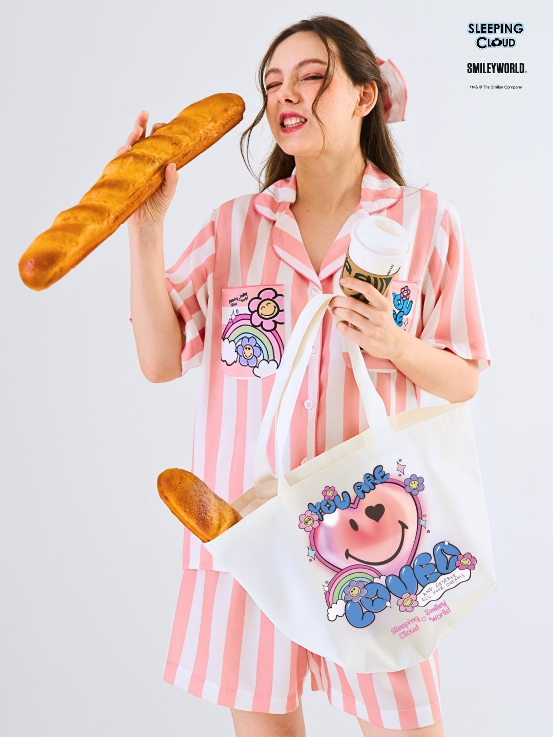 Smiley World Collection - Orange Thursday (Short Sleeves + Shorts Set)