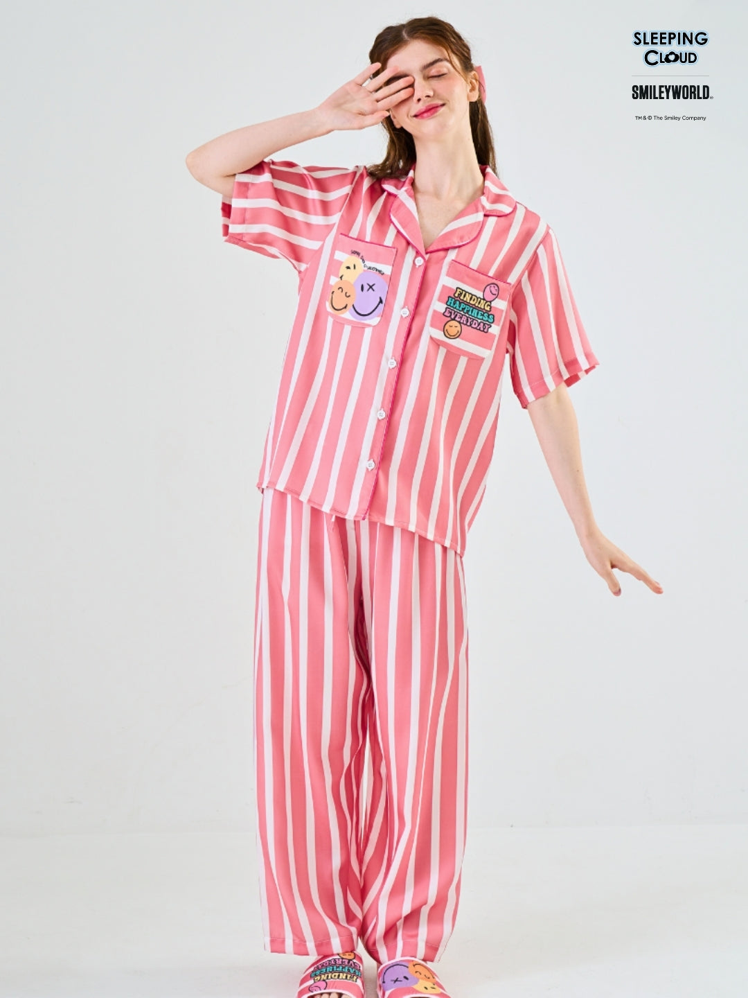 Smiley World Collection - Red Sunday (Short Sleeves + Pants Set)