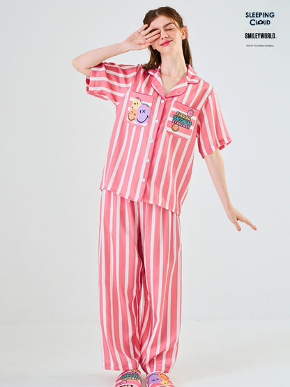 Smiley World Collection - Red Sunday (Short Sleeves + Pants Set)