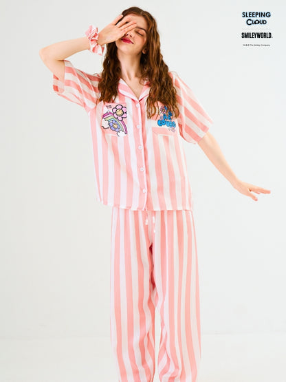 Smiley World Collection - Orange Thursday (Short Sleeves + Pants Set)