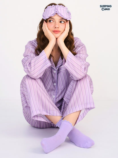 Make Up Your Day Collection - Purple Saturday (Long Sleeves + Pants Set)