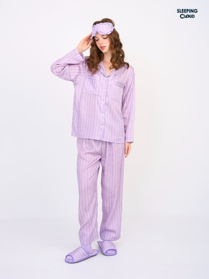 Make Up Your Day Collection - Purple Saturday (Long Sleeves + Pants Set)