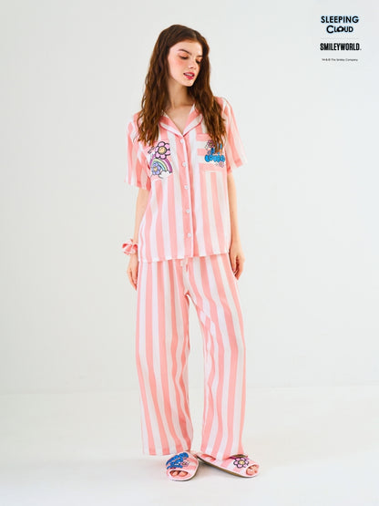 Smiley World Collection - Orange Thursday (Short Sleeves + Pants Set)