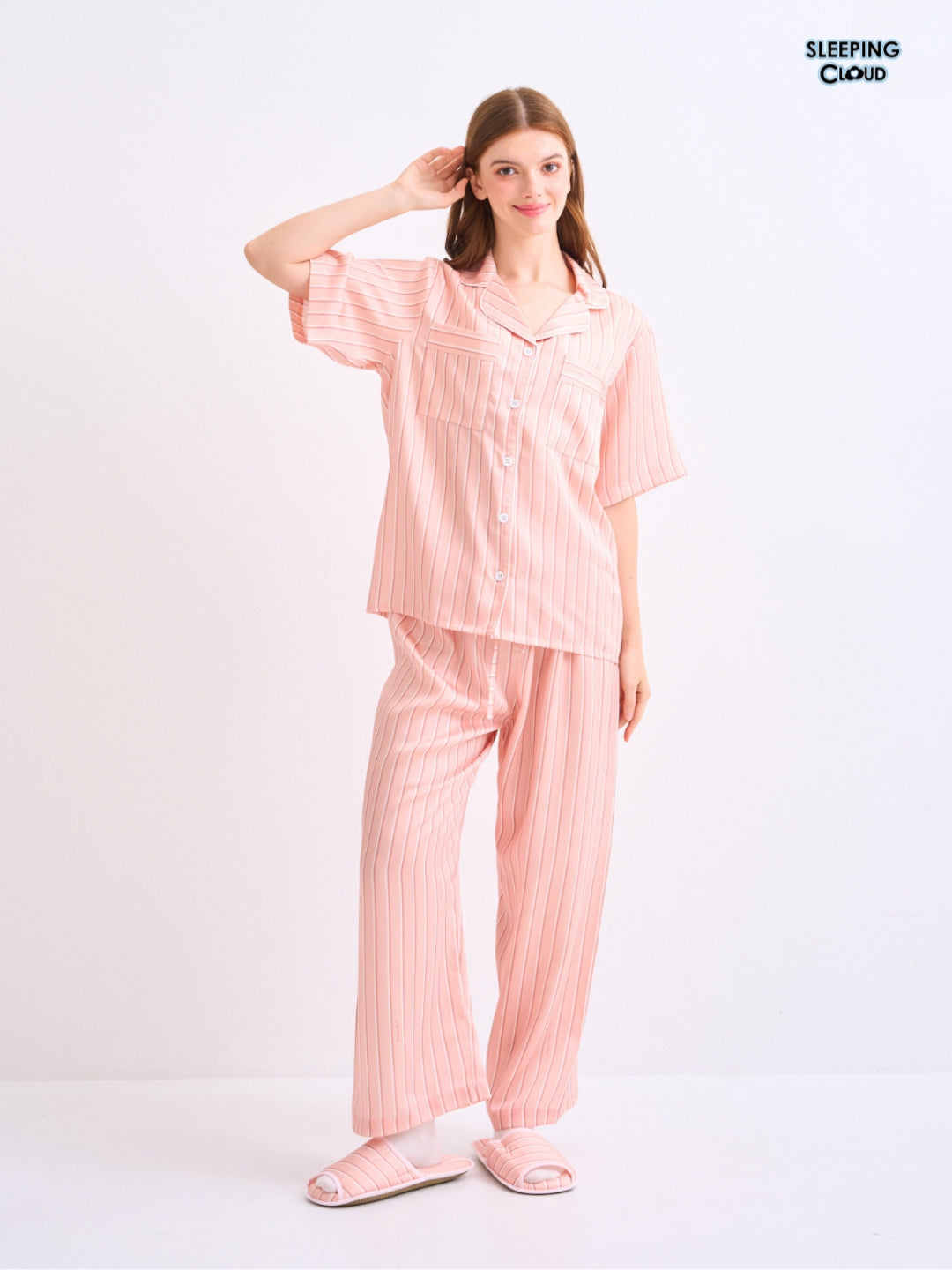 Make Up Your Day Collection - Orange Thursday (Short Sleeves + Pants Set)