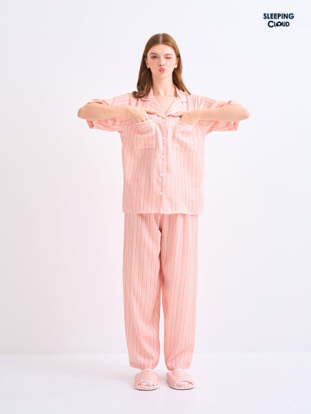 Make Up Your Day Collection - Orange Thursday (Short Sleeves + Pants Set)