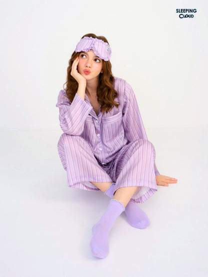 Make Up Your Day Collection - Purple Saturday (Long Sleeves + Pants Set)