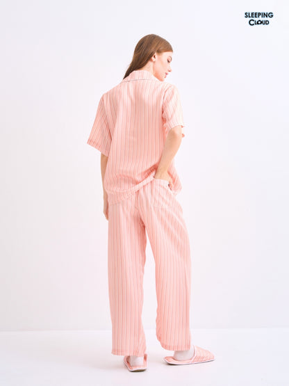 Make Up Your Day Collection - Orange Thursday (Short Sleeves + Pants Set)